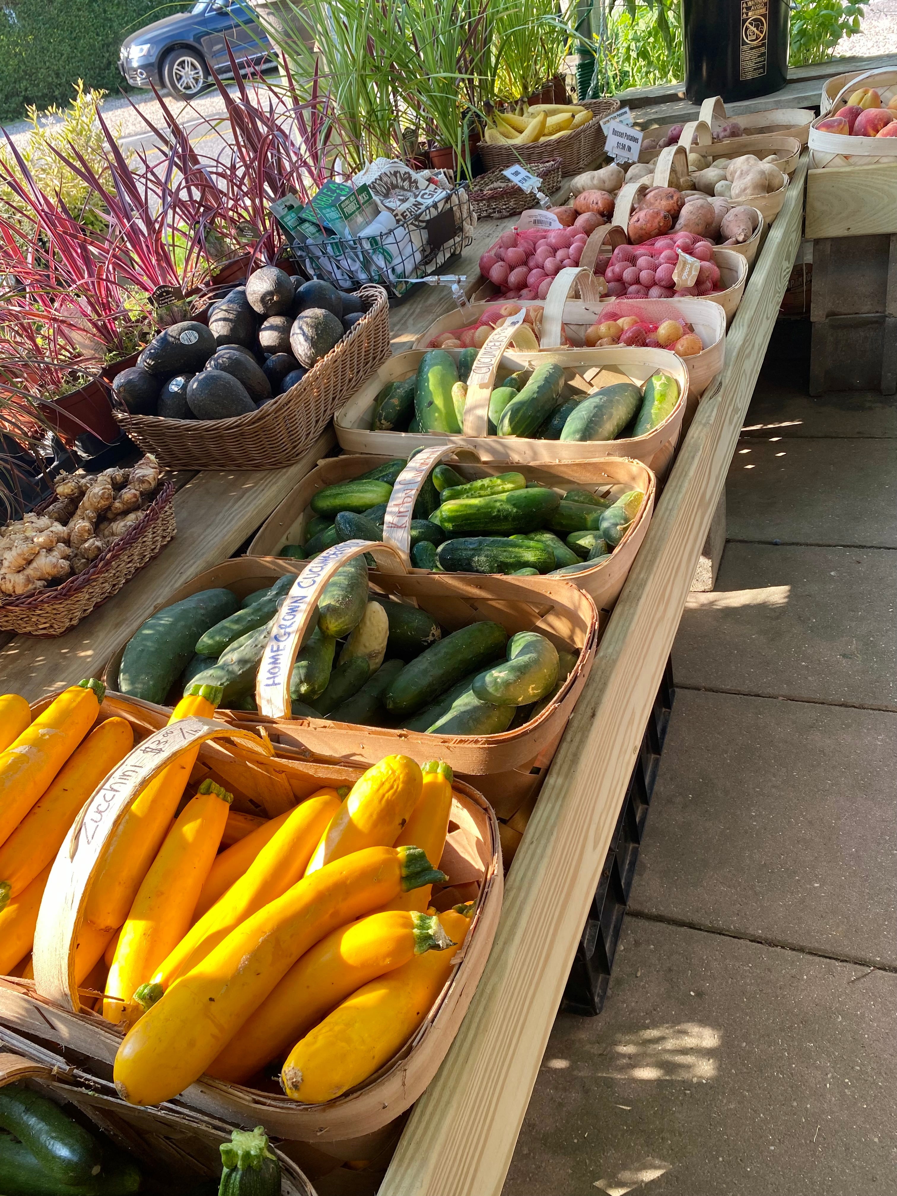 Fruit and vegetables at the market 