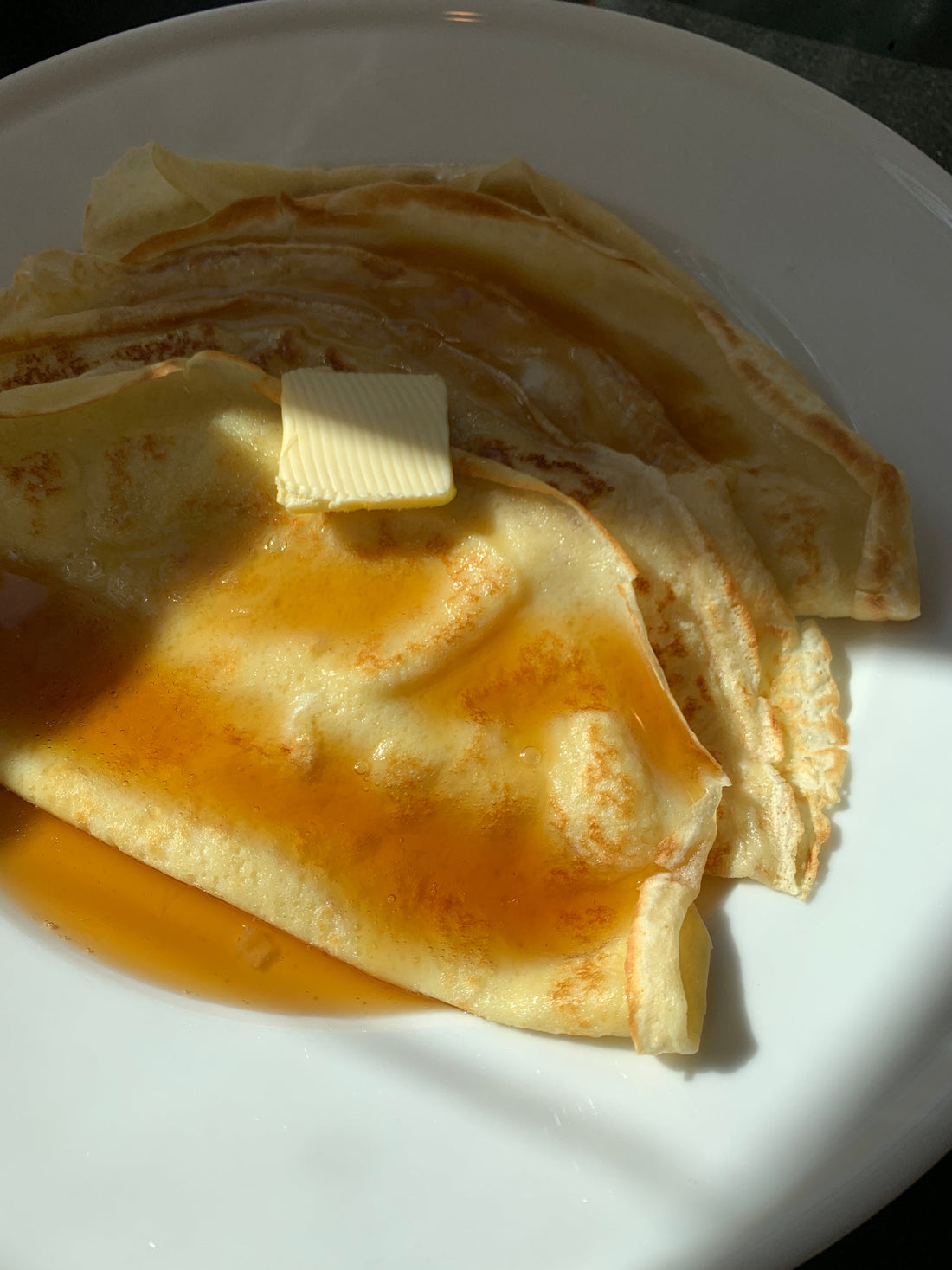 Crepes with Maple Syrup and Butter - Sole Cookware